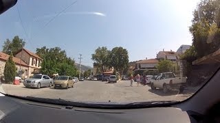 Driving from Agia Lavra monastery to and through Kalavryta, Greece - onboard camera