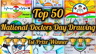 Top 50 National Doctors Day Drawing ideas/World Doctors Day Poster/National Doctors Day Best Drawing