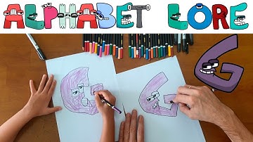 How To Draw Alphabet Lore - Letter G - Easy Drawing Tutorial for Beginners