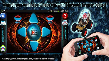 Robot/Robo Car Bluetooth Remote Control Project using Android Smartphone