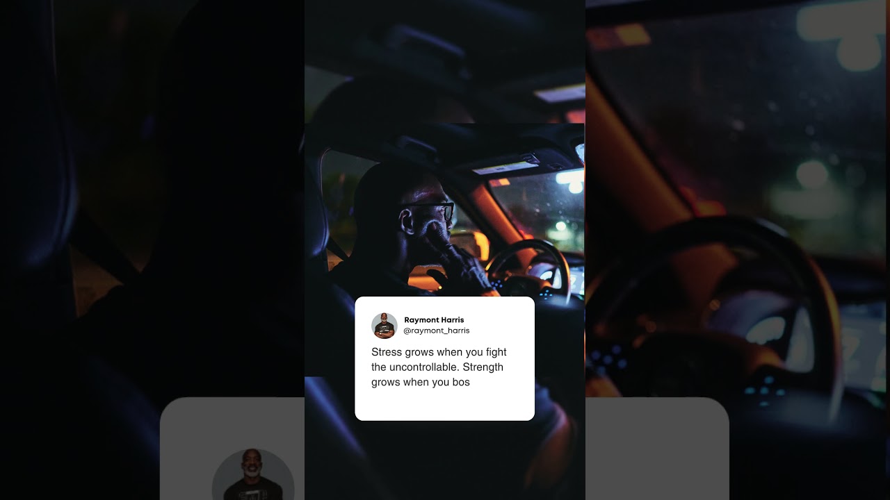 Power comes from owning your choices, not the chaos around you. 