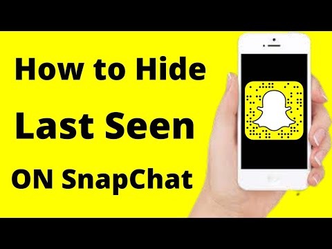 How To Hide Last Seen On Snapchat | How To Turn Off Last Seen On Snapchat