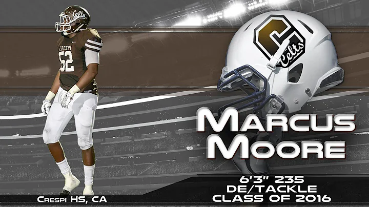 Marcus Moore - Junior Season Highlights  - Crespi ...