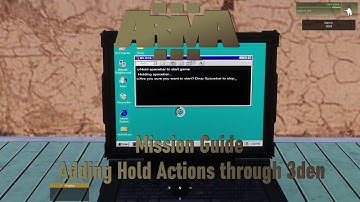 Arma 3 Mission Making Tutorial - Using SetObjectTextureGlobal in Hold Action