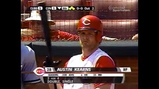 Austin Kearns 3 hits in Reds comeback win vs Greg Maddux: 7/21/05 Cubs at Cincinnati Reds full game