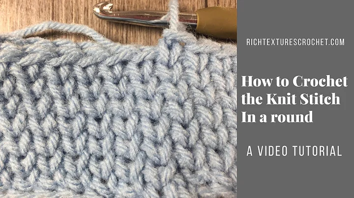 Master the Knit/waistcoat Stitch with this Crochet Tutorial