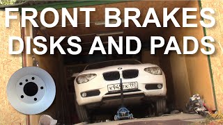 How to Change the front brakes on a F20 F21 BMW 1-series. Discs and Pads