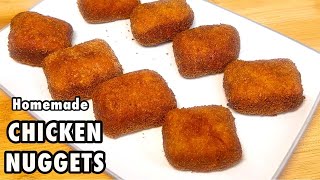 HOMEMADE CHICKEN NUGGETS - Perfect Chicken Nuggets Recipe #snacks #makeandfreeze