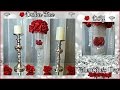 DOLLAR TREE  DIY 2017 | Glam Floral Rose Arrangement Wedding Home Decor Craft