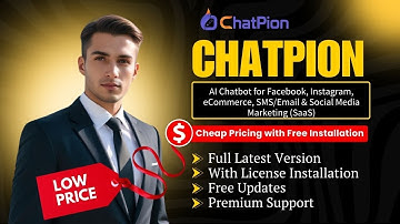 [Latest Version] ChatPion: AI Chatbot for Facebook, Instagram, eCommerce, SMS/Email & Social Media