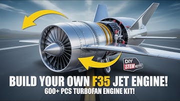 NIKOLATOY® Turbofan Engine DM135 | Build & Power Your Own F35 Mini Jet Engine!