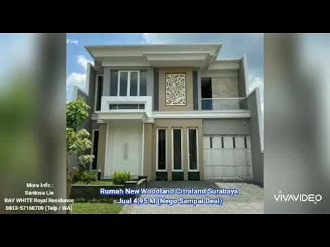  Rumah  Baru Mewah Woodland  Citraland  Surabaya Barat YouTube