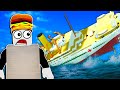 OB & I Got Stuck on the Sinking Britannic! - Roblox Multiplayer Survival