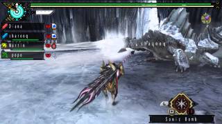 MHP3 HD Version - Evolve Party Gameplay