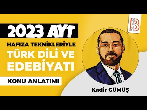 20) 2023 Hafıza Teknikleriyle AYT Türk Dili - ​Tanzimat Dönemi Türk Edebiyatı 1 - Kadir GÜMÜŞ