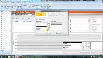 Access 2007 Tutorial How To Create a Report using the Report Wizard