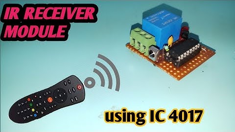 how to makecd4017 remote control circuit ir receiver project