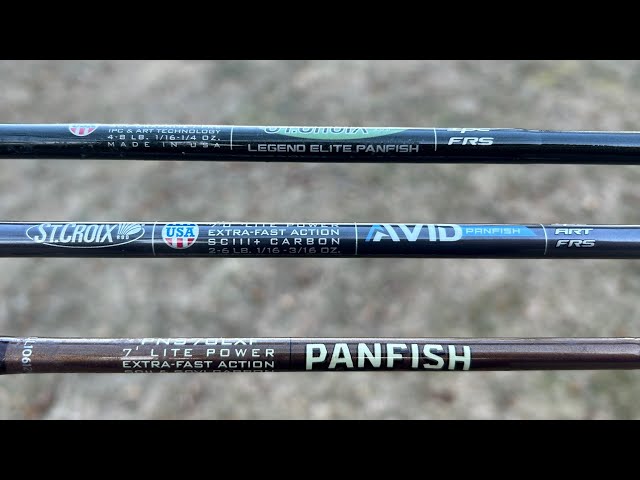 St Croix Panfish Rods: Panfish vs. Avid vs. Legend Elite - YouTube St Croix Panfish Rods: Panfish vs. Avid vs. Legend Elite - YouTube