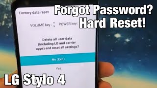 LG Stylo 4: How to Factory Reset (Forgot Password, Passcode, Pin?) No Problem! Resimi