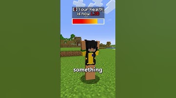 MINECRAFT, BUT WHEN I TAKE DAMAGE, MY HEALTH DIVIDES!  ⛏️ #shorts