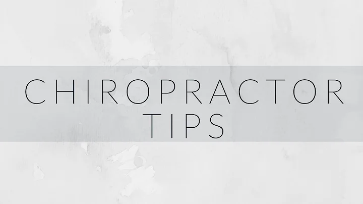 Chiropractic Tips - with Dr  Jared Posey