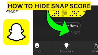 How To Hide Snap Score on Snapchat(EASY)