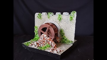 Hoe je dit eenvoudige waterraddiorama kunt modelleren. Schaal 1/35