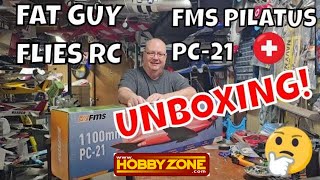 FMS PILATUS PC-21 UNBOXING from HOBBYZONE  by Fat Guy Flies RC