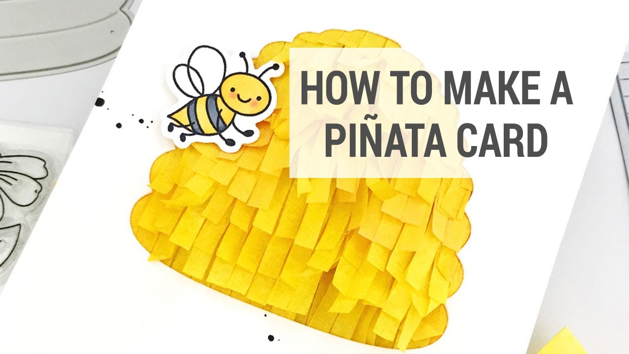 How To Make A Piñata Card With Essentials by Ellen YouTube