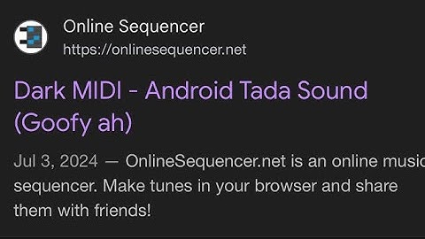 Ta da android Dark MIDI Online sequencer