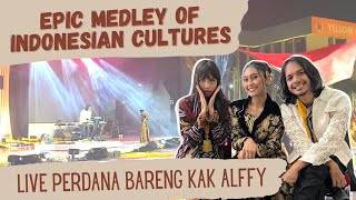LIVE PERDANA || Epic Medley of Indonesia Cultures by Alffy Rev ft Novia Bachmid