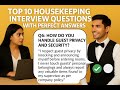 Top 10 Housekeeping Interview With Perfect Questions & Answers | Hotel & Cleaning Job Tips 2025