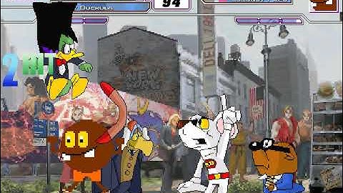 Mugen #1465 Danger Mouse & Count Duckula vs Cocount Fred