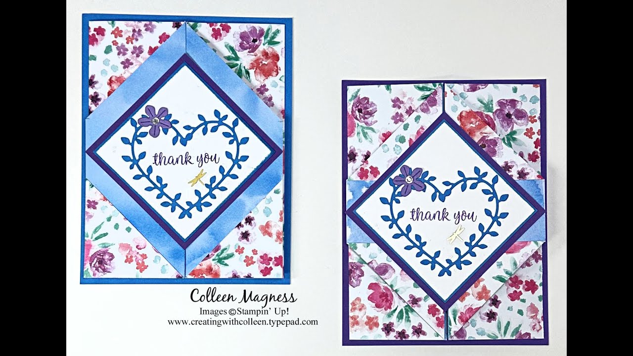Bloom Impressions - Heart Shaped Bundle Fun Fold Card