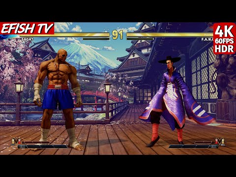 Sagat vs FANG (Hardest AI) - Street Fighter V
