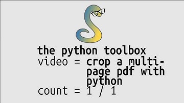 How to crop a multi-page pdf with python