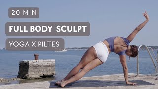 20 Min Yoga × Pilates Inspired Sculpt | Full Body Tone & Flow