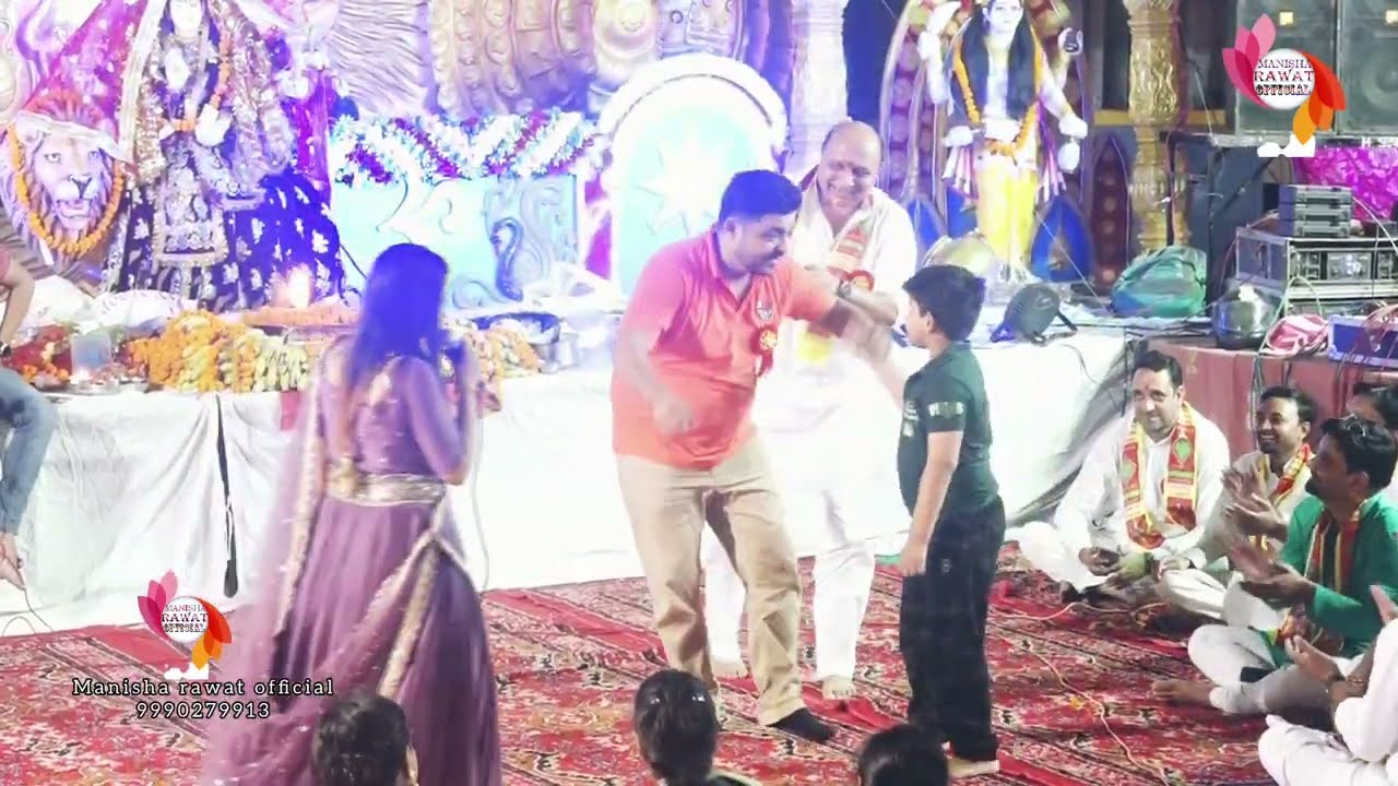 जोड़े से क्या डांस किया इस बच्चे ने | मेरा कान्हा भूरा रसगुल्ला DJ jhaky Bhajans 2022~Manisha rawat