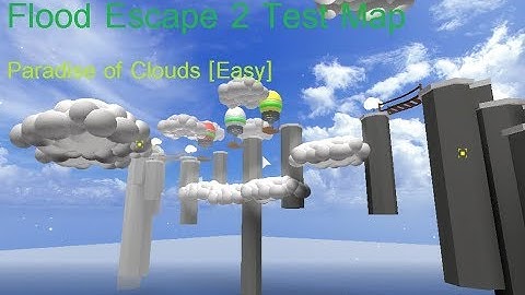 Roblox Flood Escape 2 (Test Map) - Paradise of Clouds (Easy)