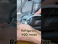 Water line install on a refrigerator #appliances #repair #diy #home