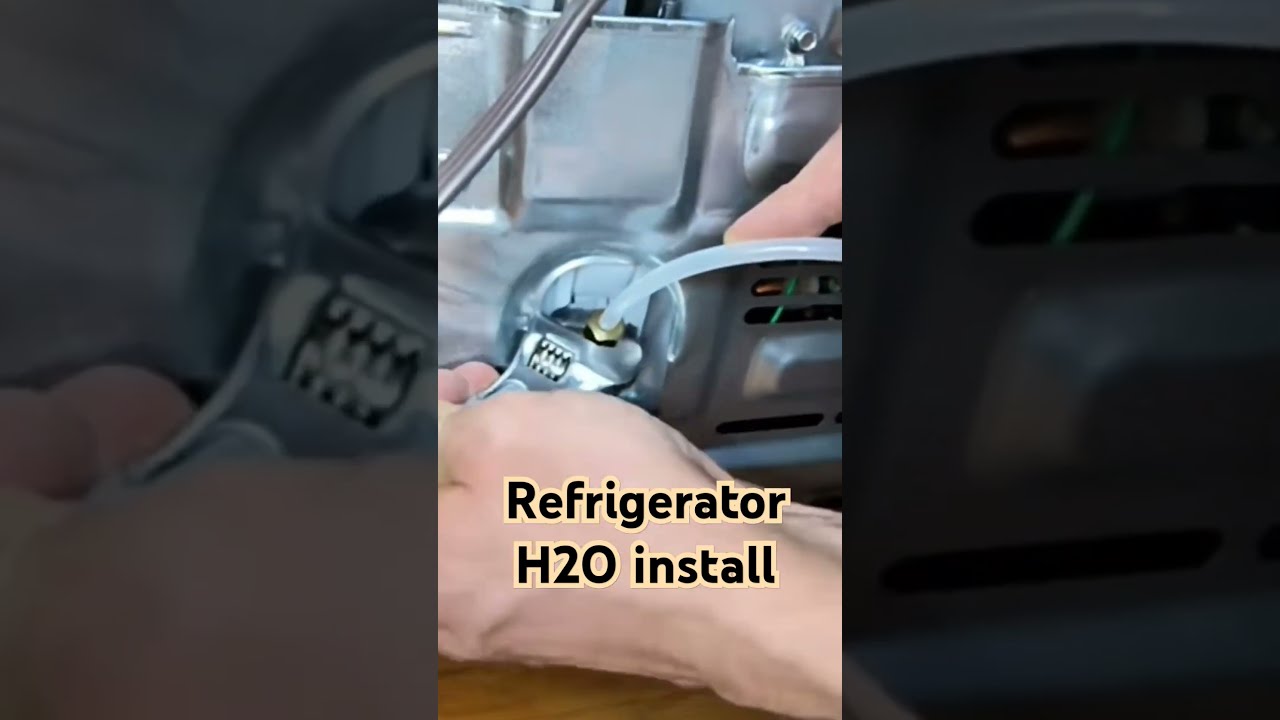 Water Line Install On A Refrigerator Appliances Repair Diy Home