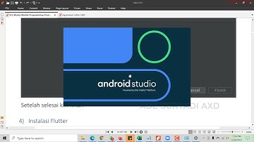 Part 1 - Memulai Pemrograman Berbasis Mobile dengan Flutter dan Android Studio