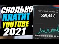 Сколько платит ютуб в 2021 .Отчет о доходе на Ютуб в 2021 году. Сколько можно заработать на Youtube