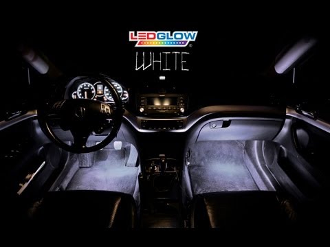 LEDGlow  4PC White LED Interior Lights for Cars and Trucks