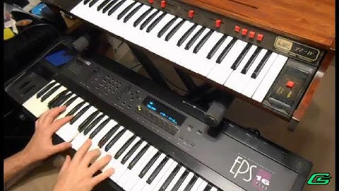 Sampling ARP Solina String Synthesizer on Ensoniq EPS 16 Plus [1/2]