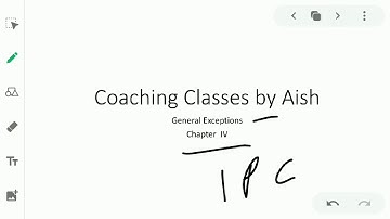 Indian Penal Code - General Exceptions