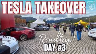 Thousands Of Tesla Fans Descend On Flachau For The Epic Takeover!