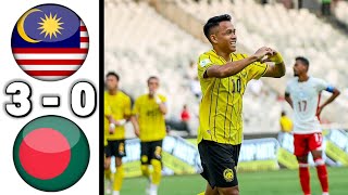 Malaysia vs Bangladesh 3-0 HIGHLIGHTS | FIFA ASEAN Cup 2026