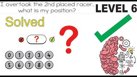 I overtook the 2nd placed racer. what is my position? | Brain Test | Tricky Puzzles | Level 6