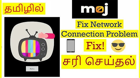 How to Fix Moj App Network Connection error problem in Mobile Tamil | VividTech